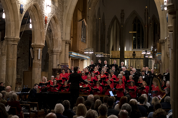 Leeds Philharmonic Choir in Bradford Cathedral.