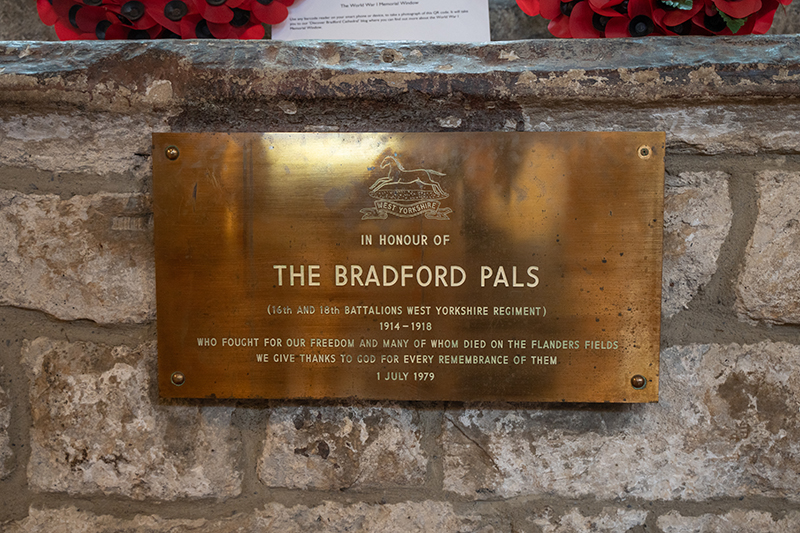 Bradford Pals plaque.