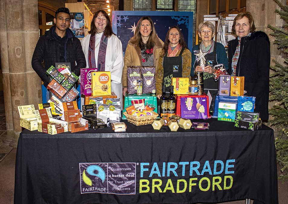 Members of the Cathedral on the Fairtrade stall