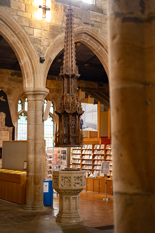 The Font and cover in Bradford Cathedral