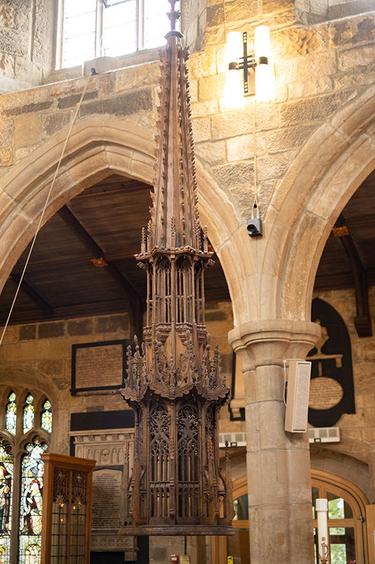 The Font cover in Bradford Cathedral