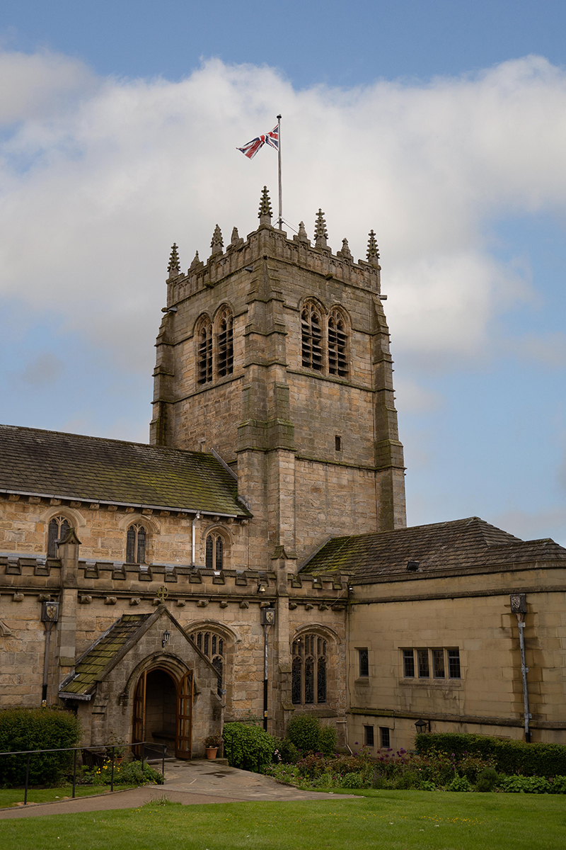 Cathedral with St. George's flag