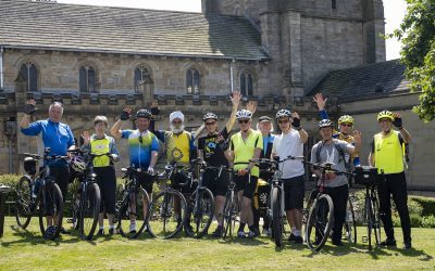 Thirteen cyclists take on pedal pilgrimage for Bike Week 2023