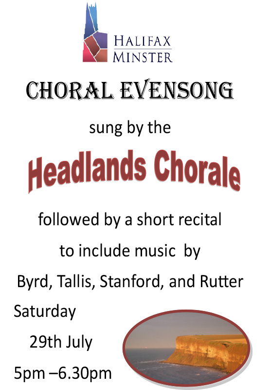 Headlands Choral 2023 Halifax Minster poster