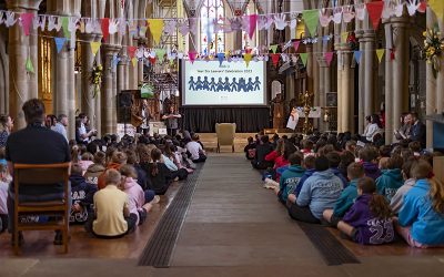 Pupils from Church of England schools across Bradford and District gather together for the annual Year Six Leavers’ Celebration at Bradford Cathedral