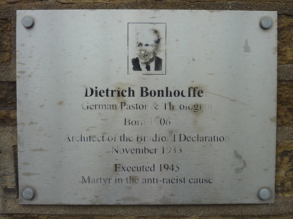 The old plaque that was replaced