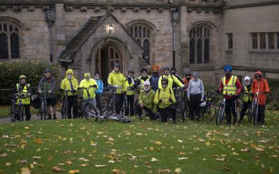 Bolton Road Community Cycling Club visit as part of their annual Yatra bike ride