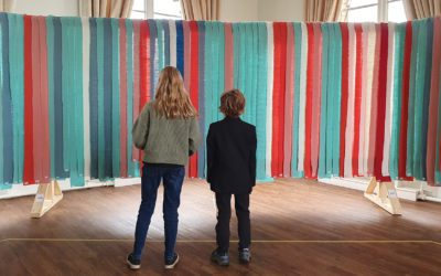 Craft for Climate bring their Knit the Stripes exhibition to Bradford Cathedral during City of Culture year
