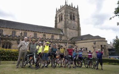 The 2000-mile Cathedrals Cycle Relay 2025 reaches its end at Bradford Cathedral, thanks to over 100 cyclists from across the UK